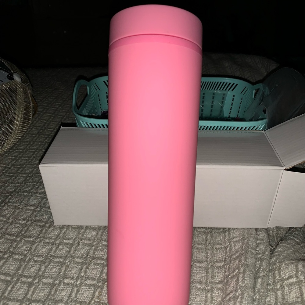 Matte finished pink tumbler. NWT